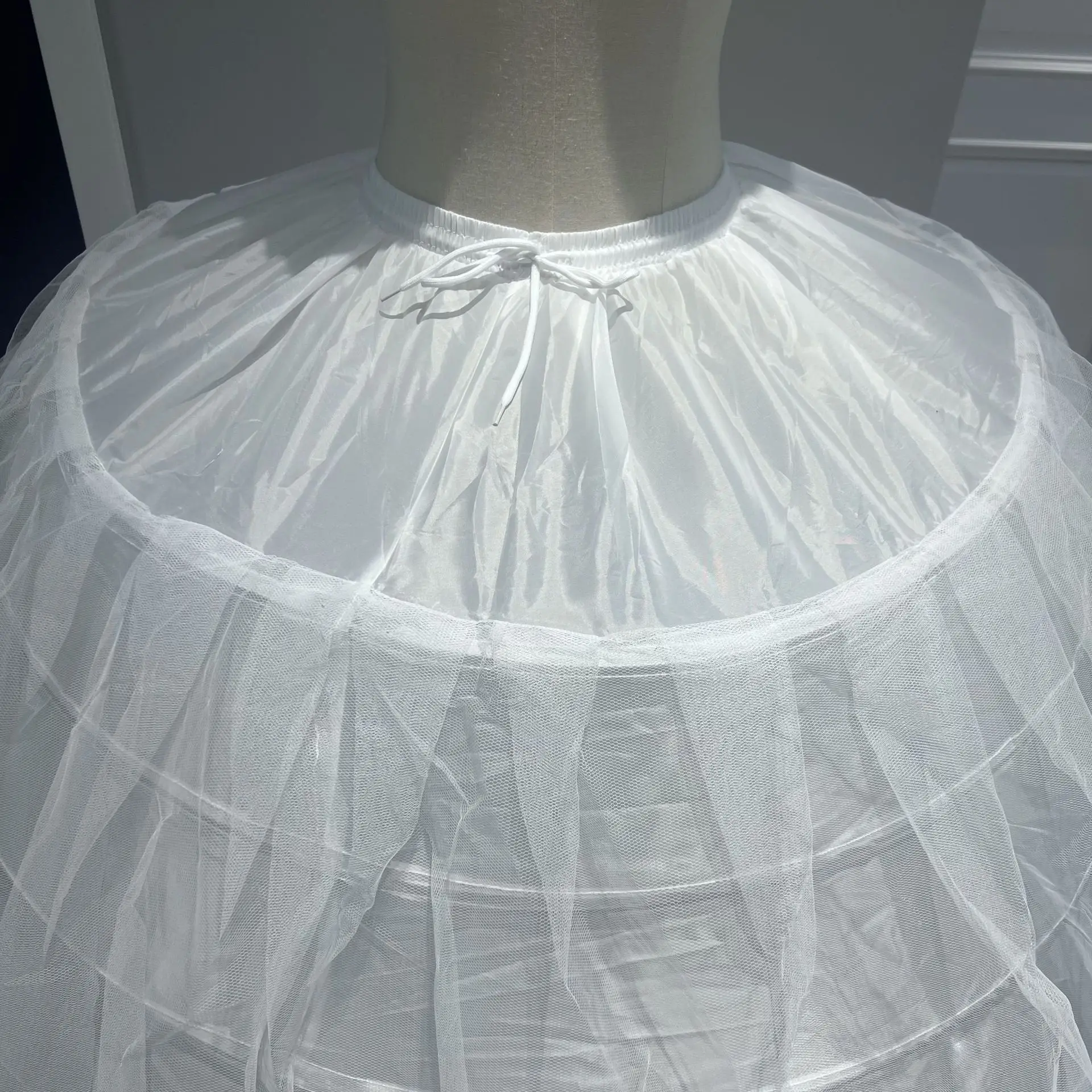 6 Hoop Tulle Petticoat For Ball Gown Quinceanera Dress Wedding Accessories Wedding Dresses Crinoline