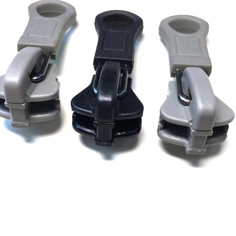 JY Customized 5# 8# 10 # Auto Lock Plastic Zipper Slider For Resin Zipper