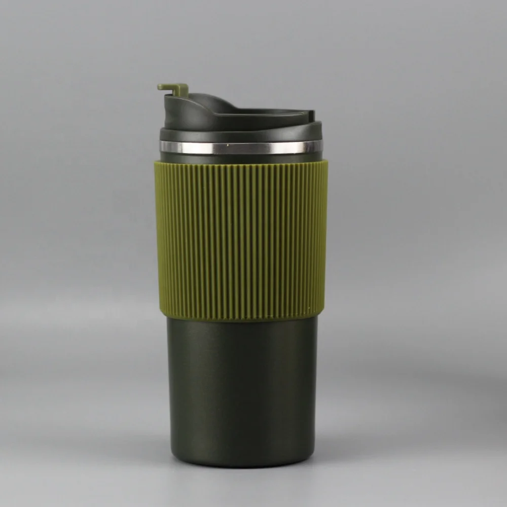 350/500ML Double Wall Stainless Steel Vacuum Insulated Tumbler,coffee cup Travel coffee mug with silicone sleeve