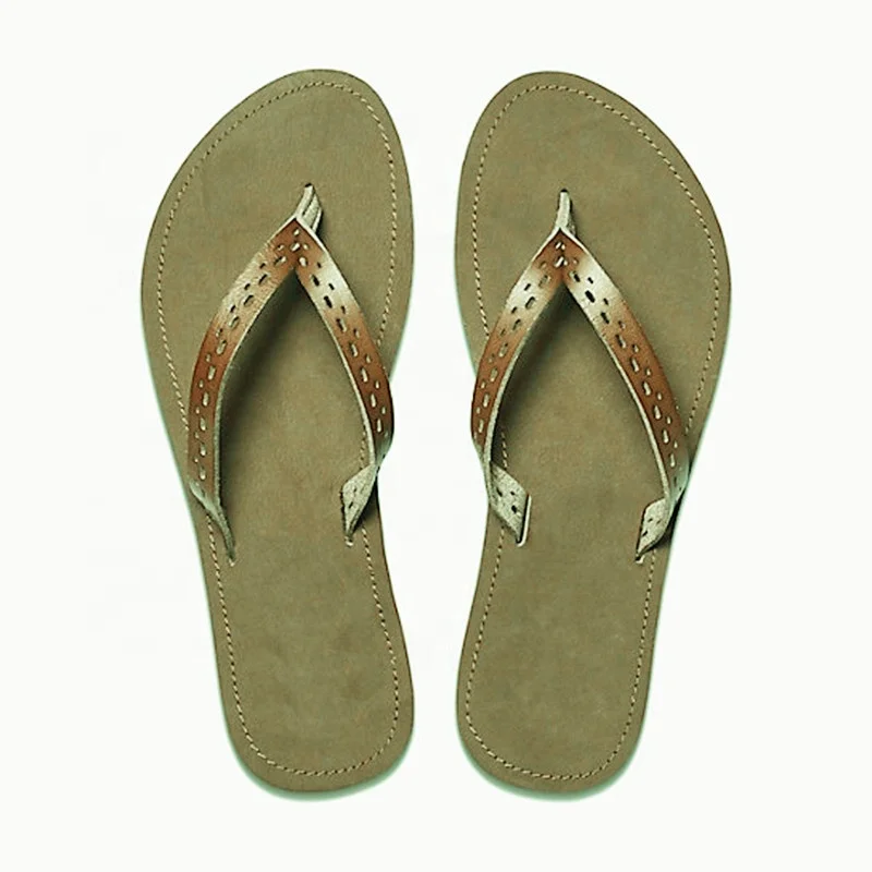 Lady Pu Leather Upper EVA Sole Slipper Women Flip Flop