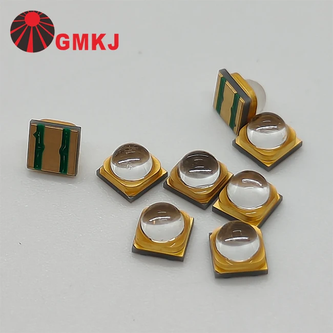 60 Degree Quartz glass lens UV curing 1W 3W 365nm 380nm 390nm 395nm 400nm 405nm 410nm 3535 3838 SMD LED Chip