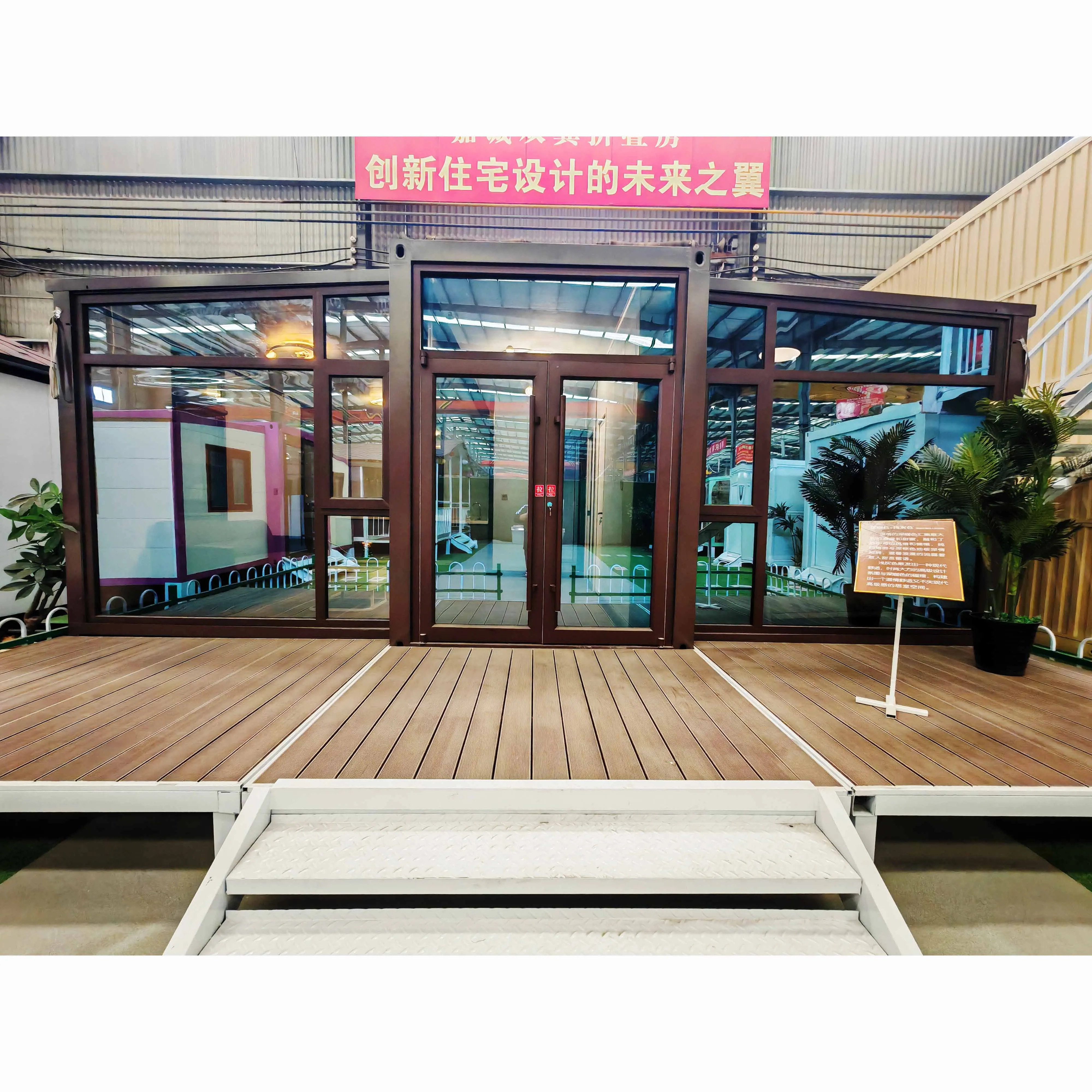 Modern Luxury Prefabricated Container Houses Small Steel Luxury Villas Roofs Hotels Shops Apartments Low-Cost Prefabricated