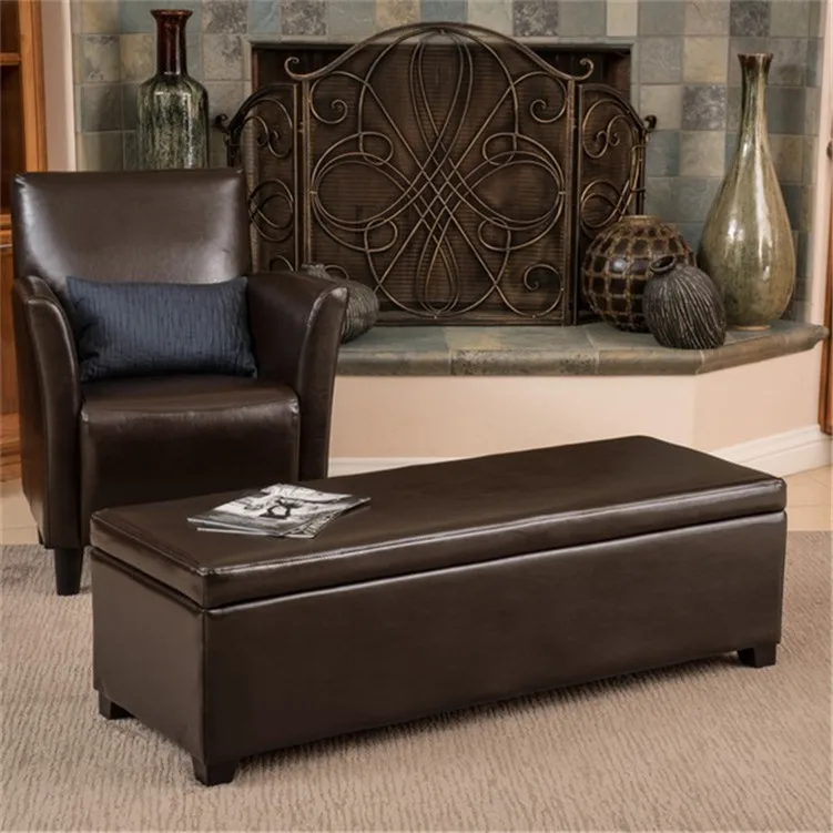 China wholesale bedroom furniture blue velvet storage ottoman stool