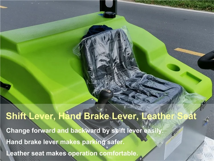 KW-1400C KINGWELL Chinese Best Quality Industrial Electric Road Sweeper For Concrete Road