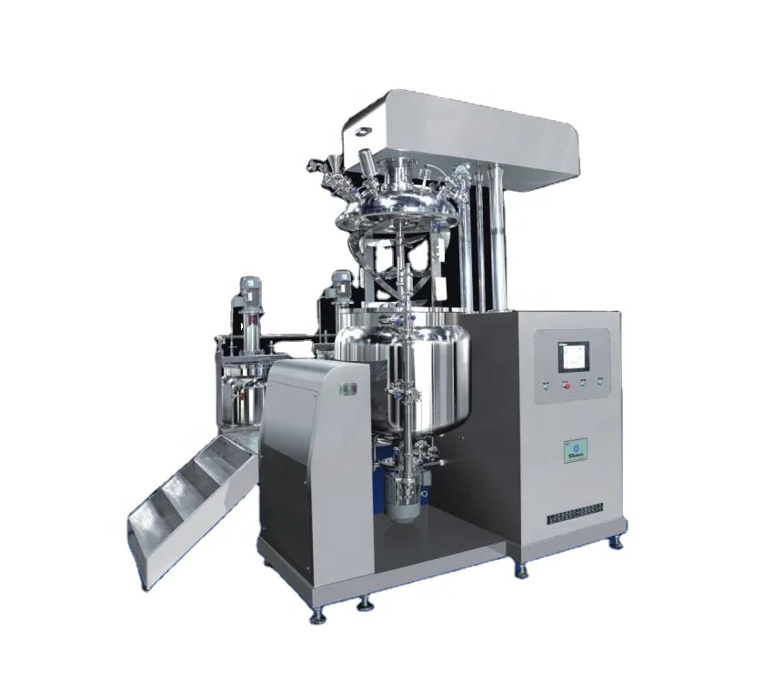 500L Mayonnaise Ketchup Chocolate Sauce Vacuum Homogenizer Mixer Mixing Blending Food Gel Emulsifier Homogenizer Making Machine