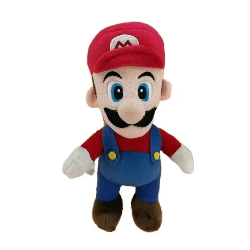 Megan Hot Sale 28cm Mario Plush Toy Mario Luigi Plush Soft Stuffed Doll Toy Kids Children Birthday Christmas Gift
