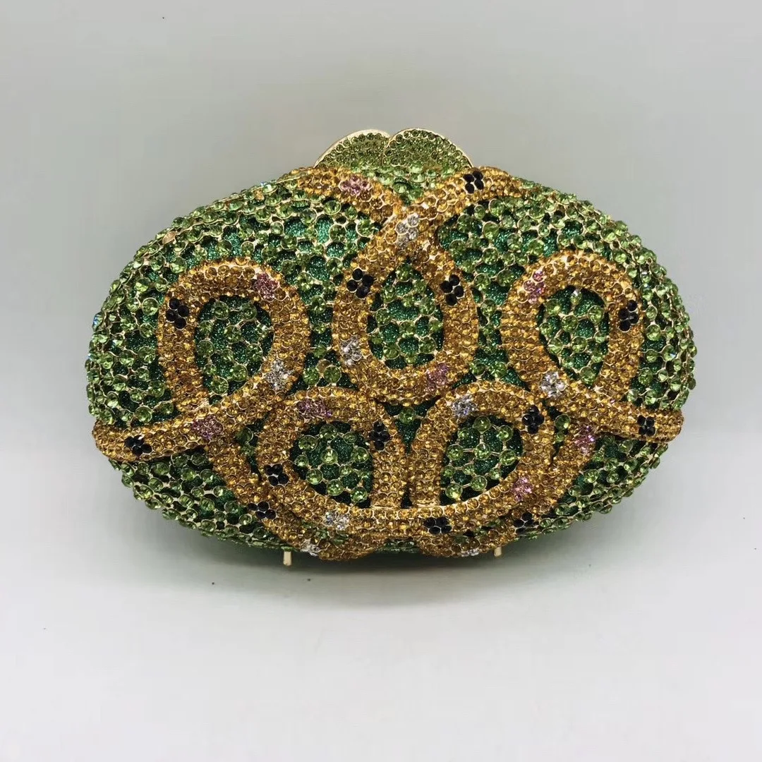 China Factory Wholesales Luxury Crystal Rhinestone Clutch Evening Bag for Formal Party Diamond