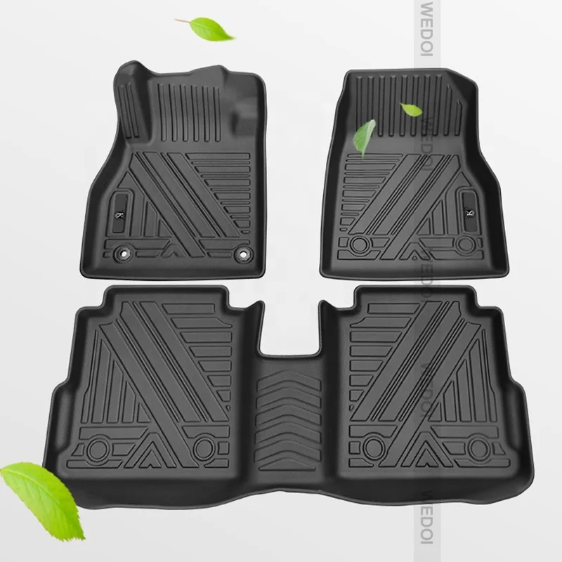 OEM Custom TPE General Front Rear Set Black Floor Carpet Mat 7 Seats 3PCS Dust Truck For 2006 - 2023 Chevrolet Captiva Car Mats