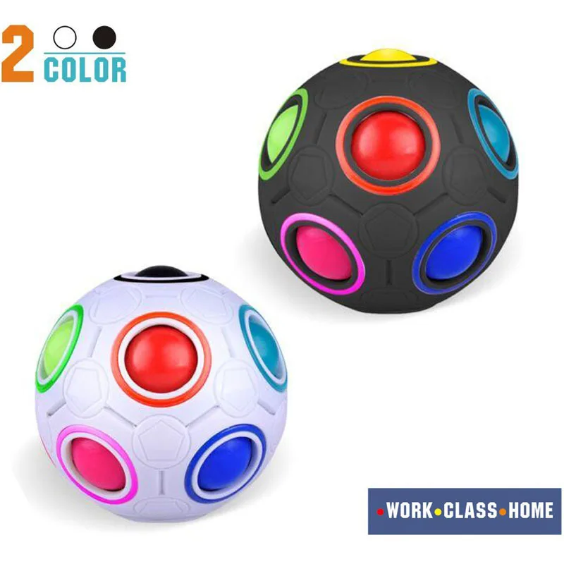 Fidget Sensory Toy Push Bubble Poppers Magic ball Rainbow Ball Cute Pop itting