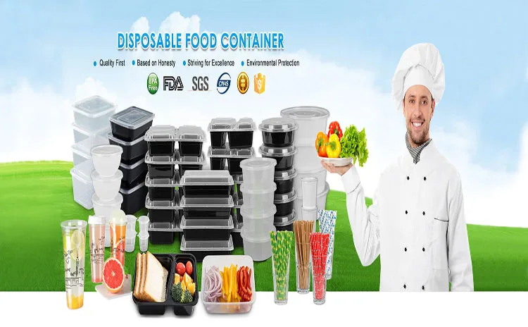 Customizable 8oz 16oz 32oz Deli Container With Lid, Disposable Plastic Airtight Food Storage Container