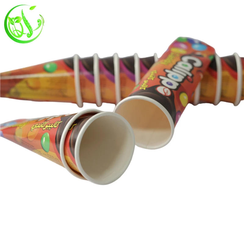 Ice cream paper popsicle cup calippo tube eco friendly ice cream container tube