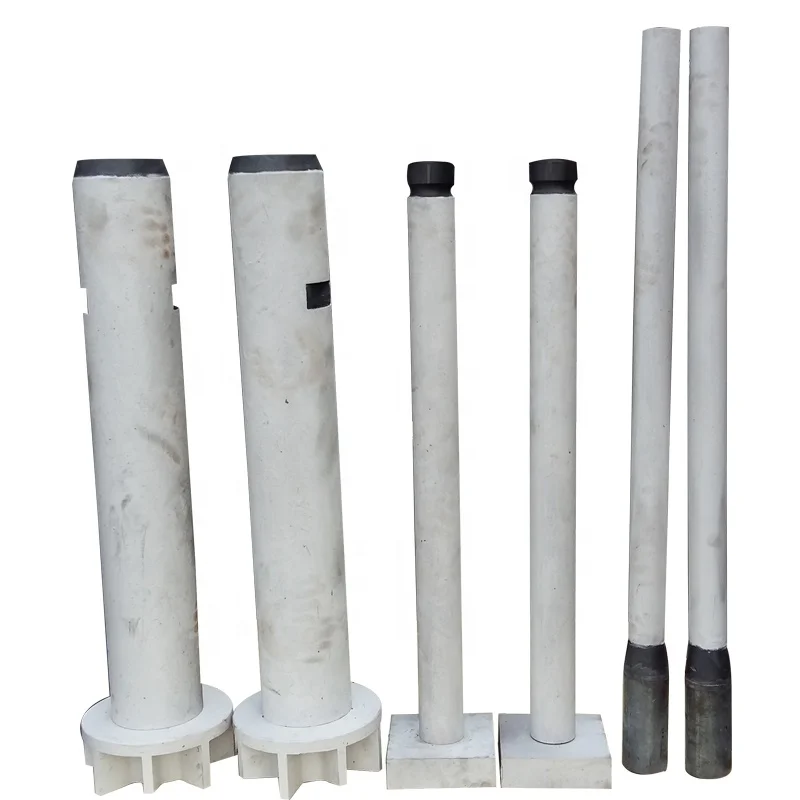 Anti-oxidation Graphite Degassing Rotor and Shaft for aluminum industry