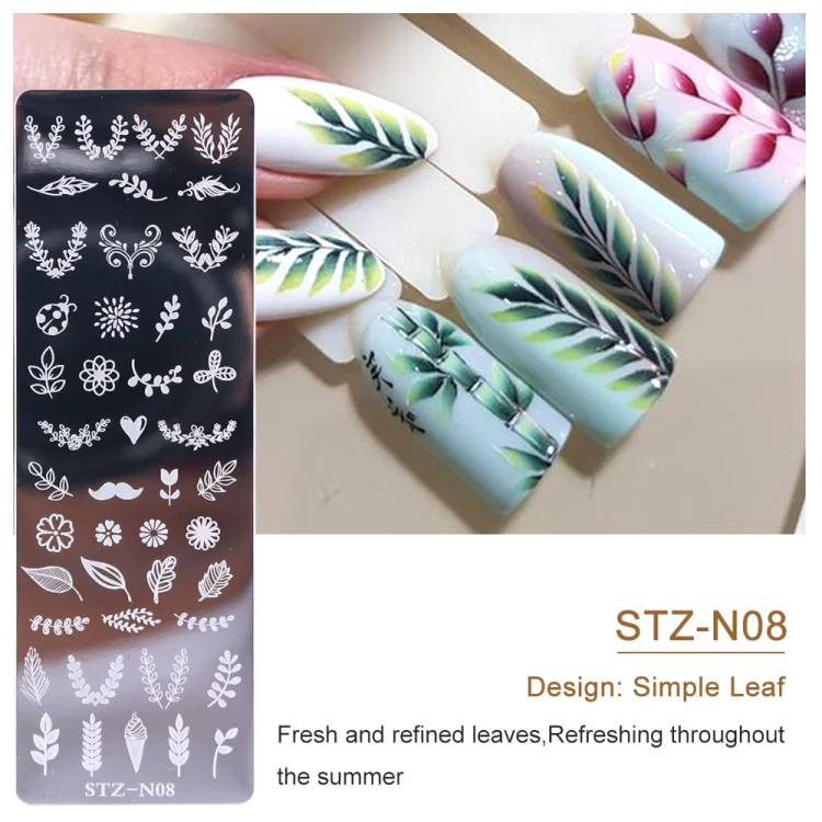 Hot Selling Rectangle Stamping Plate Stamping Image Plate Nail Art Stamp Plate