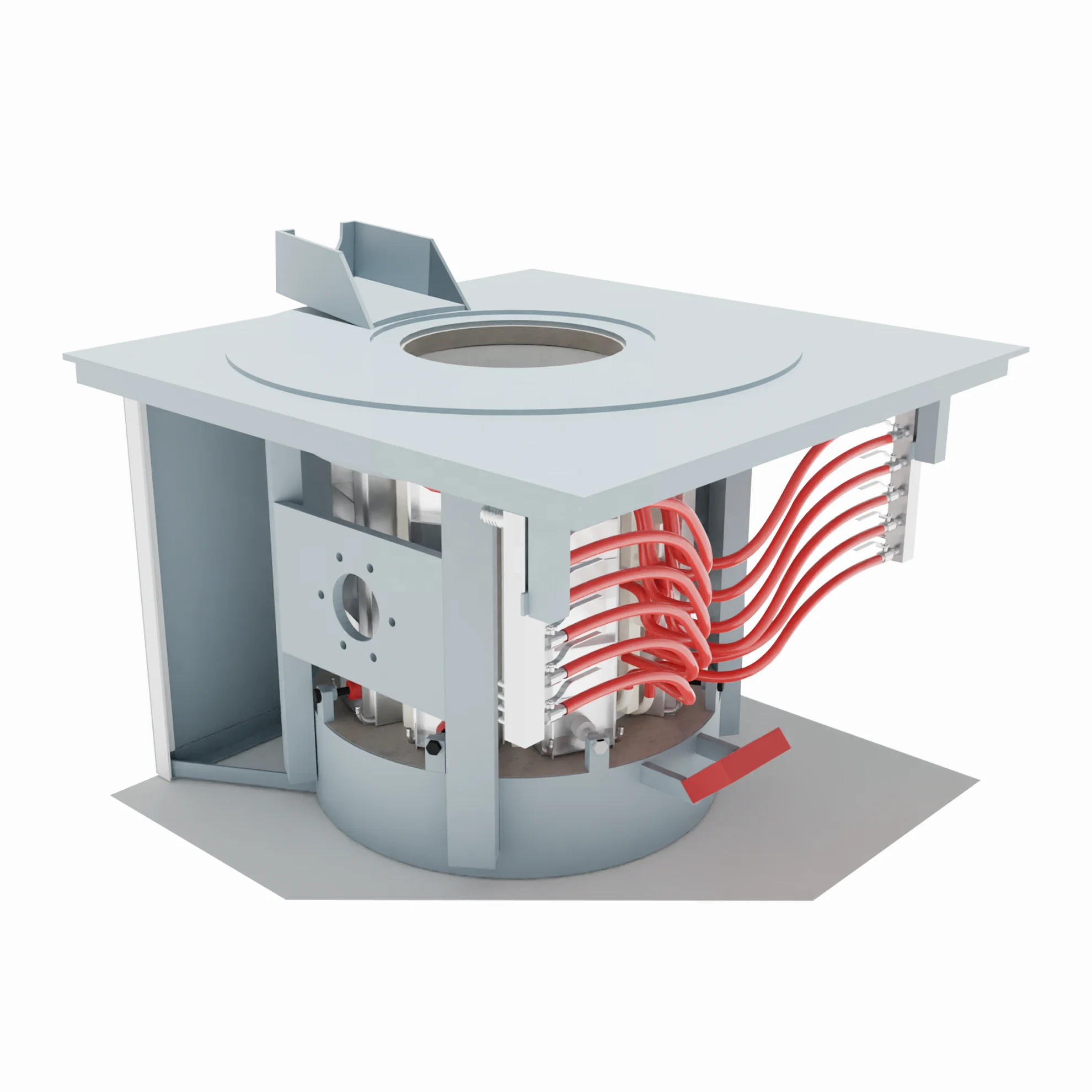 Manufacturer online factory online 2.5T steel medium frequency induction melting furnace 1600KW electric cabinet complete set