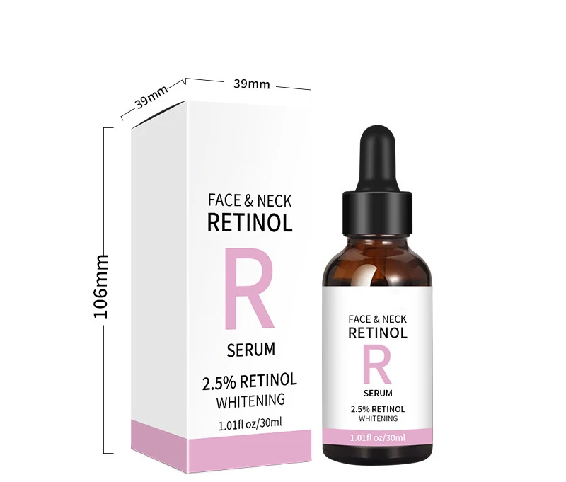 Private Label 30ML Custom Logo Brightening Whitening Hydrating Moisturizing Face & Neck Retinol Serum For All Skin Types