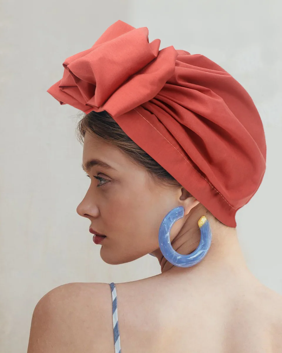 2023 New Arrival Women Turban Solid Large Bow Scarf Muslim Women French Retro Flower Head Hijab turban hats