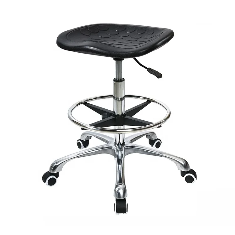 
Customized shape height adjustment ESD stool chemistry PU lab chair 