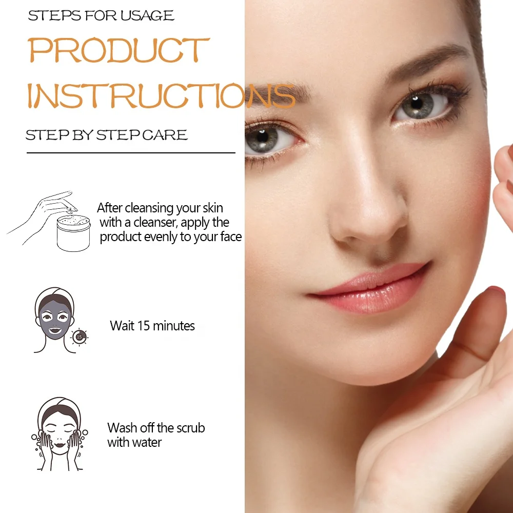 2024 Best New Style Natural OEM ODM Exfoliation Gentle Exfoliation Almond Organic Face Scrub