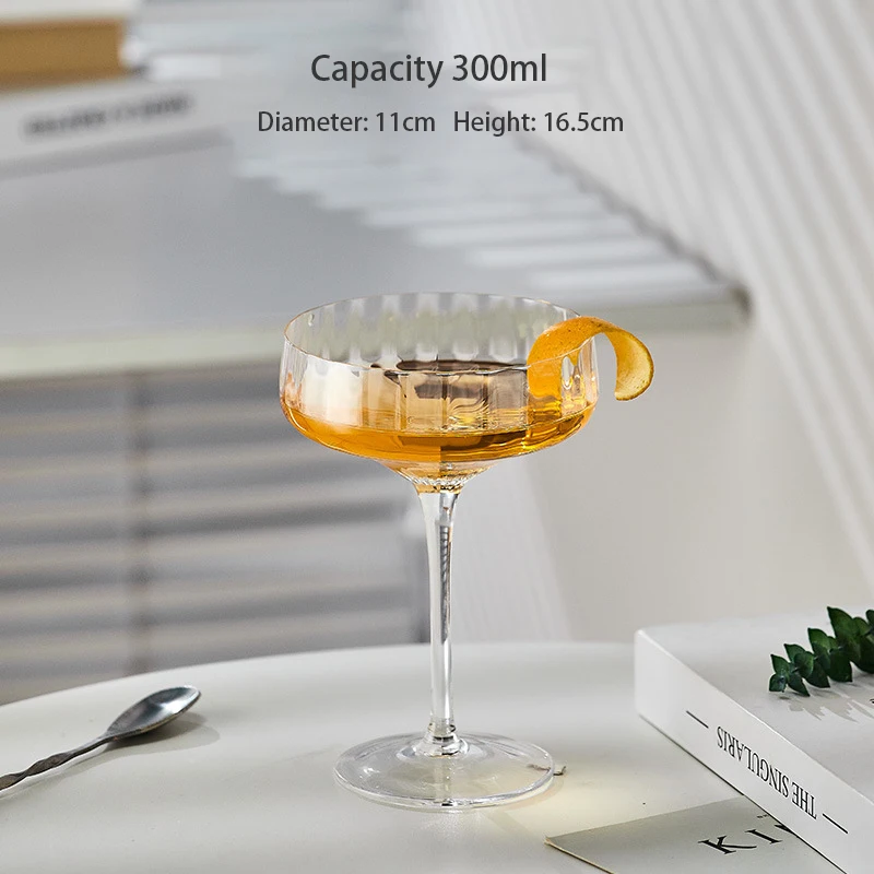 wholesale customized glass goblet clear crystal martini margaret cocktail cup bar party home wine glassware glass cocktail