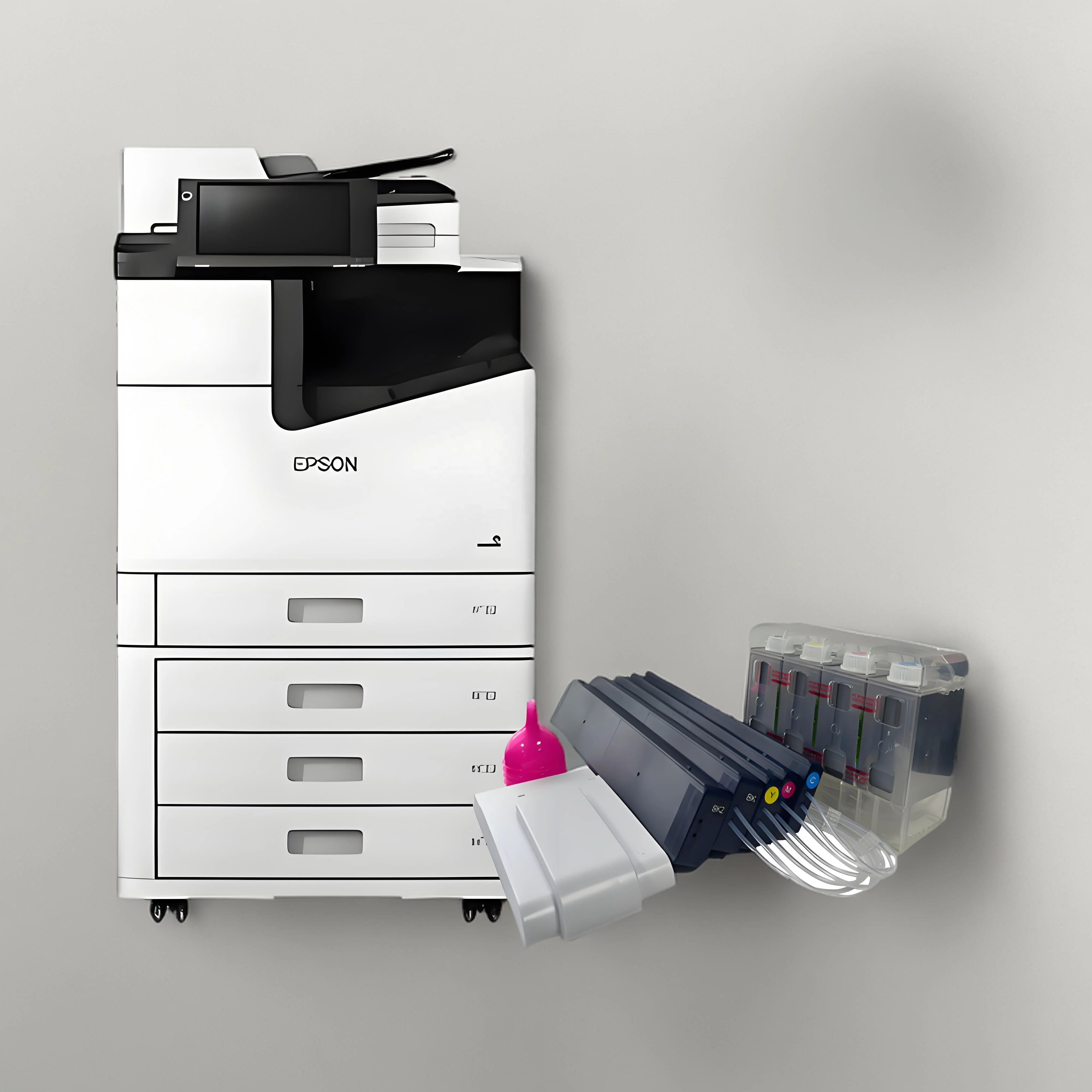 wel-try Ciss for epson without chip gaga T02 ciss for epson enterprise wf-c20600 wf-c20590 wf-c21000 wf-c20750 wf-c17590 printer