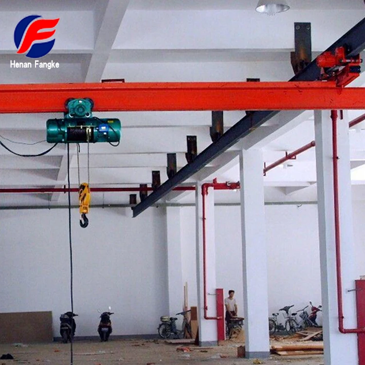 
China crane manufacturer supply electric single beam suspension crane electric hoist 