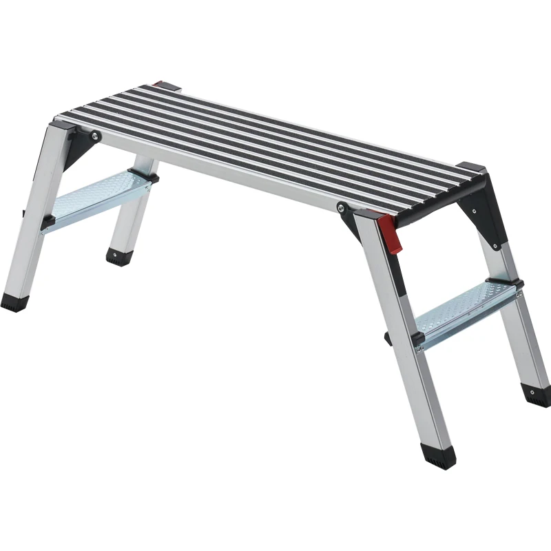 Multifunctional step stair aluminum folding work platform car washing platform for warehouse daily use