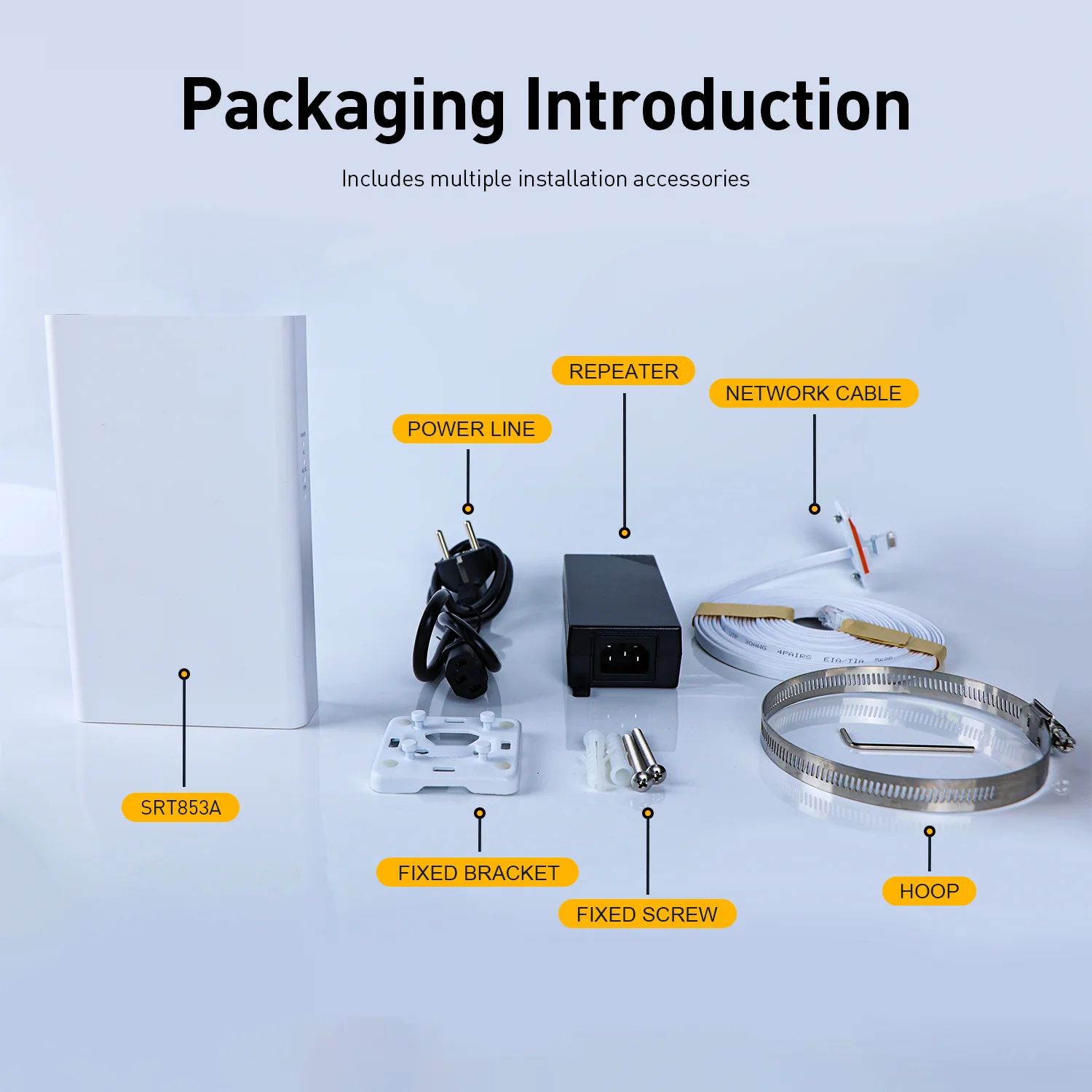 New SUNCOMM SRT853A 4G 5G Outdoor CPE 2.5Gbps LAN POE power supply ODU Waterproof IP65 FWA Wireless Outdoor CPE