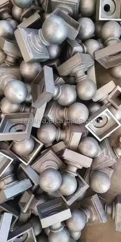 OUYA заводская цена забор из кованого железа использованные чугунные шариковые колпачки
