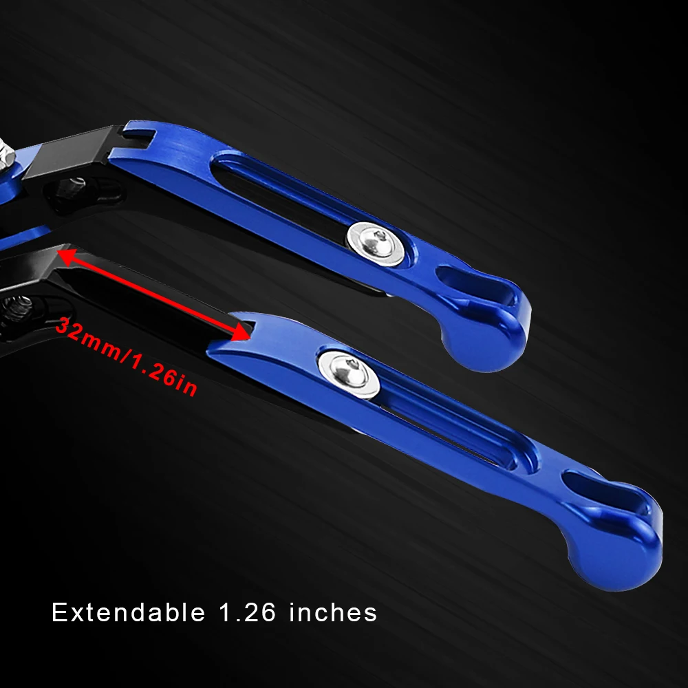 Motorcycle Accessories CNC Aluminum Foldable Extendable Motorcycle Brake Clutch Lever for Yamaha YZF R1 2004-2008 2004 2006 2007