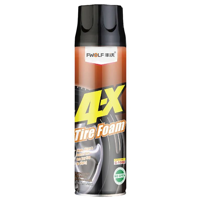 Liquid Tire Foam for Car Wash and Cleaning for Cars and Other Care Products