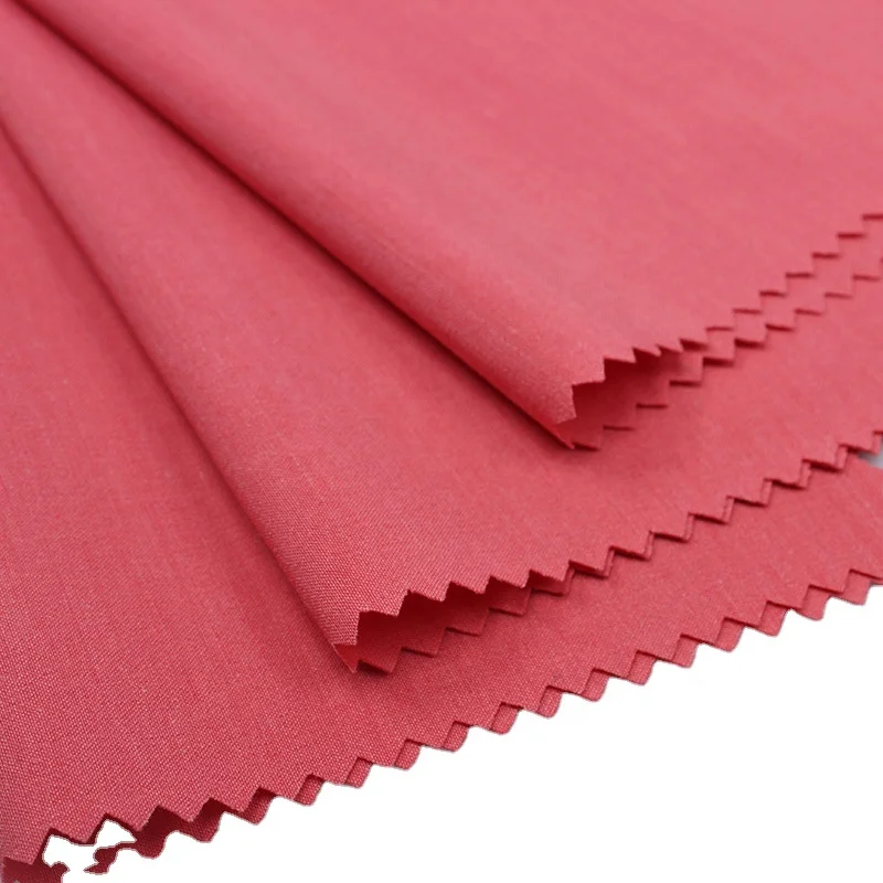 2021RPET 100D + 40d cationic regenerated fabric four way elastic cloth environmental protection recyclable down ski coat 140gsm