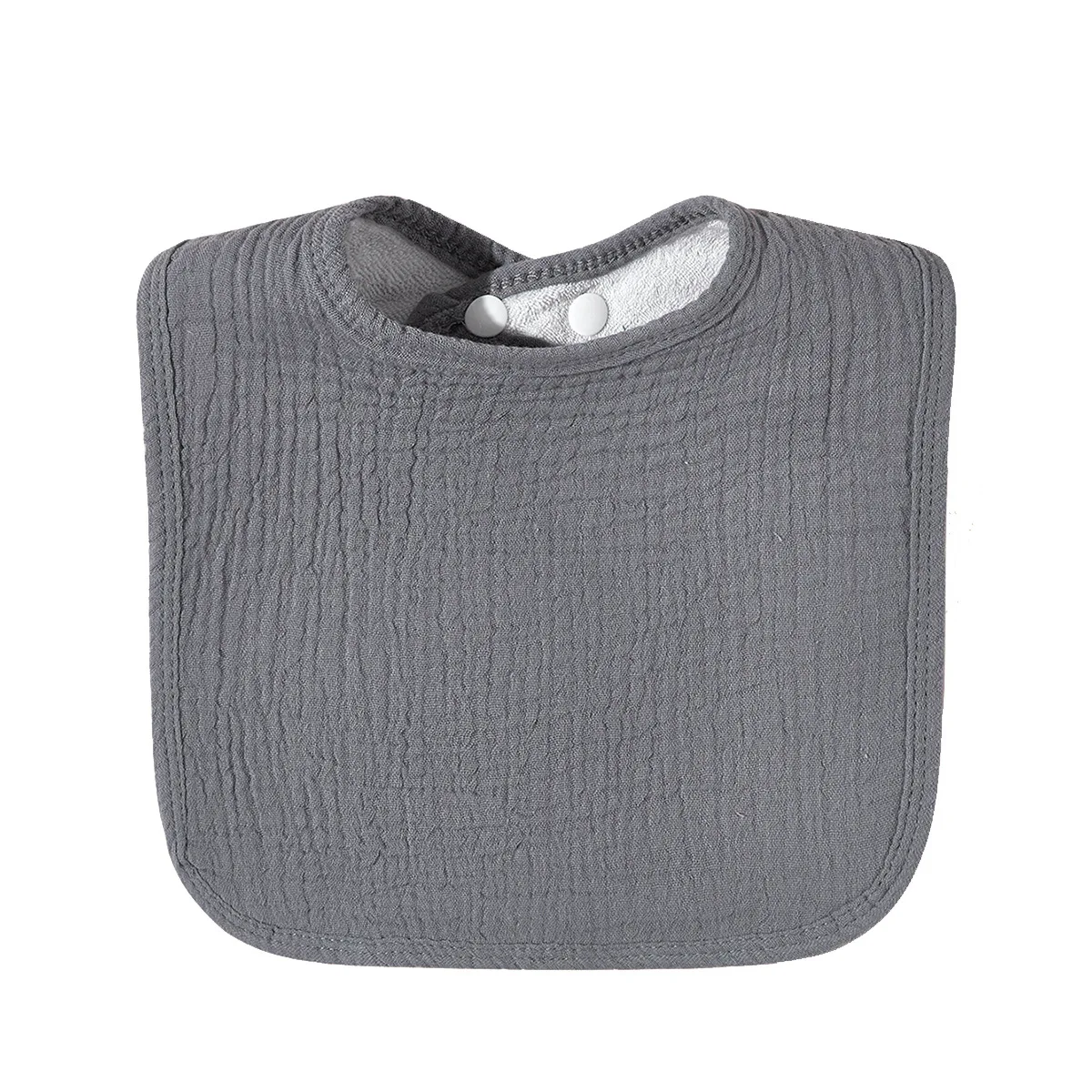 Muslin Baby Bibs 8 Pack Bandana Drool Bibs Cotton for Unisex Boys Girls Solid Colors Set for Teething and Drooling