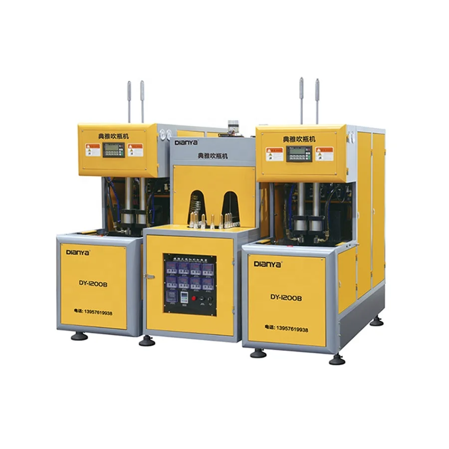
HMI control panel DY-1200B 3 L blowing molding machine semi auto spray bottle pet blow molding machine 