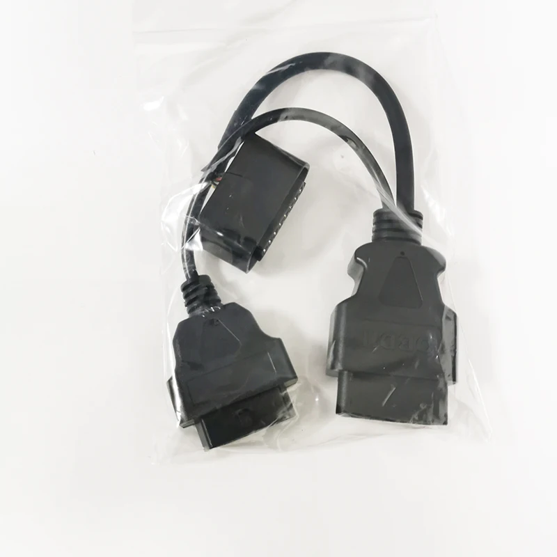 Replacement For Ford 16pin OBDII OBD2 Splitter Y Cable Male to Double Female Automotive Vehicle Car Wire Lead Cord