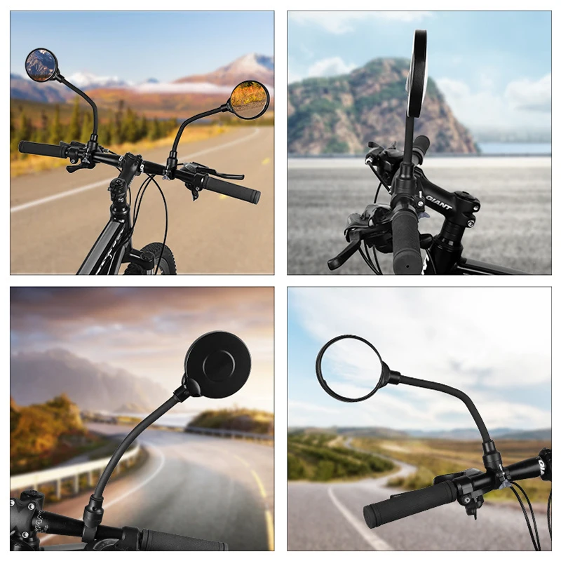Wholesale Electric Bicycle Rear View Mirror Bike Cycling Wide Range Back Sight Reflector Adjustable Left