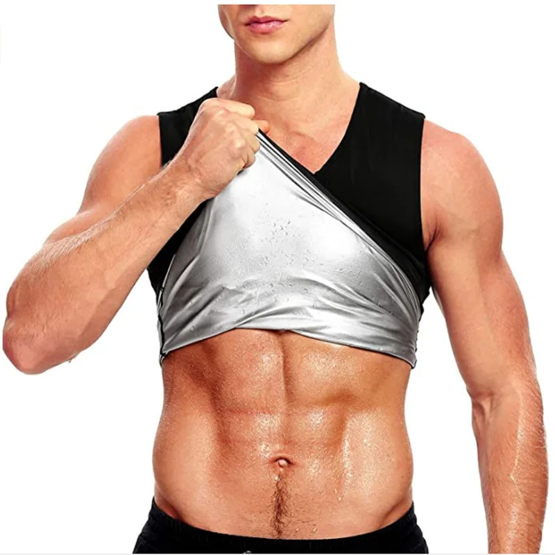 Factory Direct Waist Trainer Vest Shaper Sauna Shirt Sweat Suit Weight Surf Men Neoprene Fabric Top Body