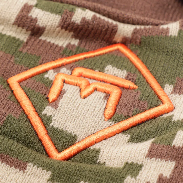 unisex men woman wool felt camo russian custom camouflage one hole mask ski mask beanie knit balaclaba