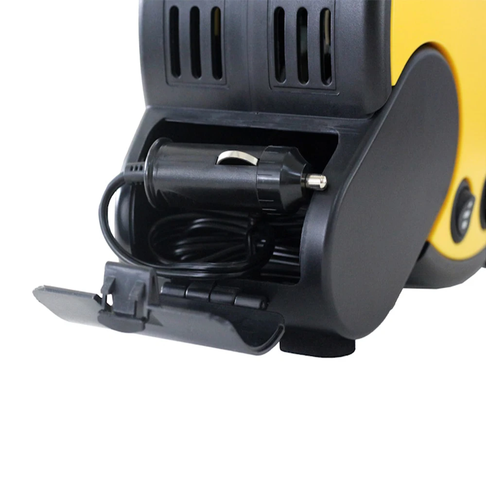 Safety Warning Flashes Lighting Multi-functional Air Compressor Auto Car Accessory T-handle Insert Tool Portable Tire Inflator