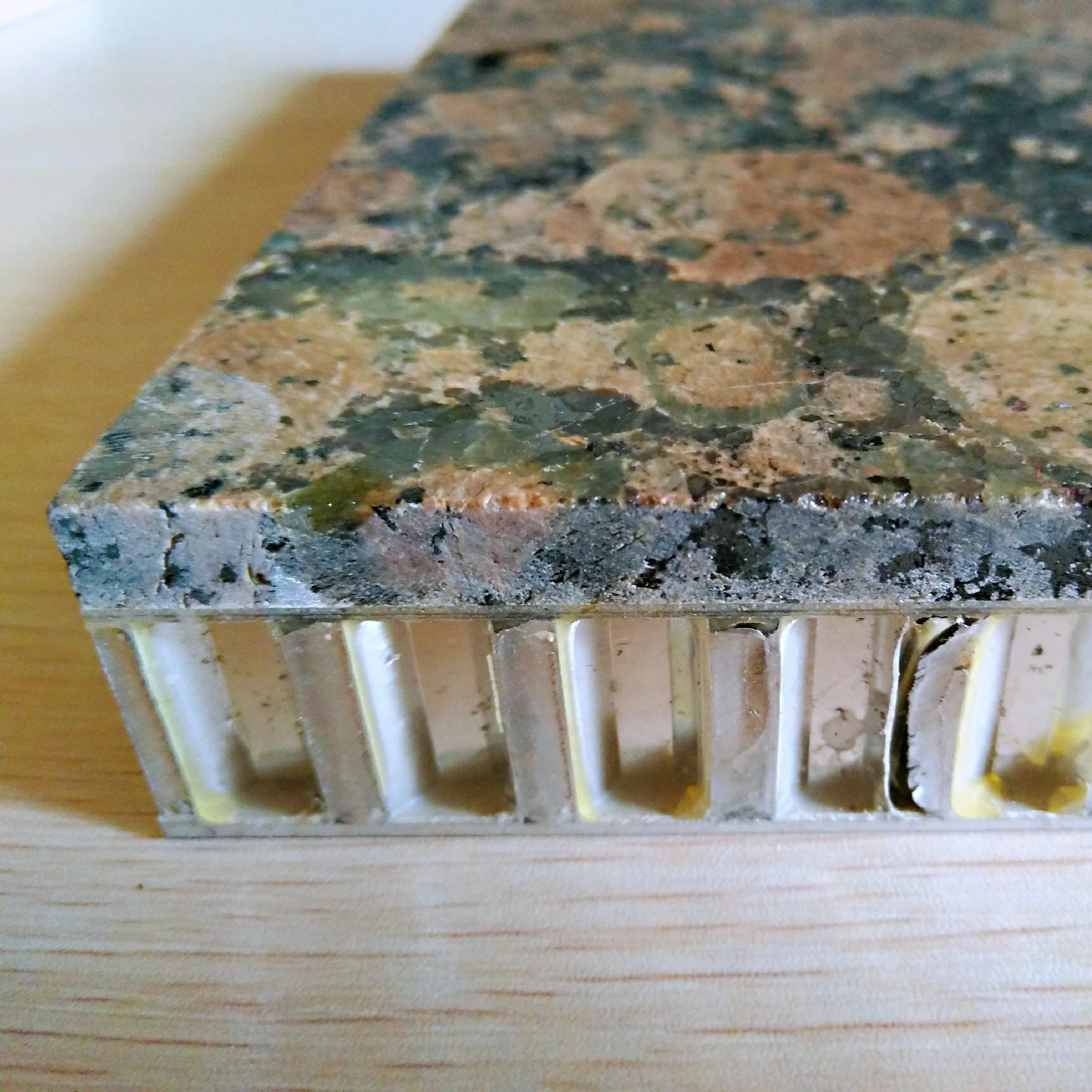 Thin marble table top aluminum honeycomb stone panels for outside stone facade materials