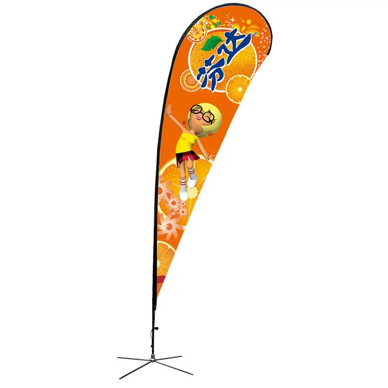 ADMAX digital printing feather flag advertising feather double-sided banner flags promotional flags and banners for advertising