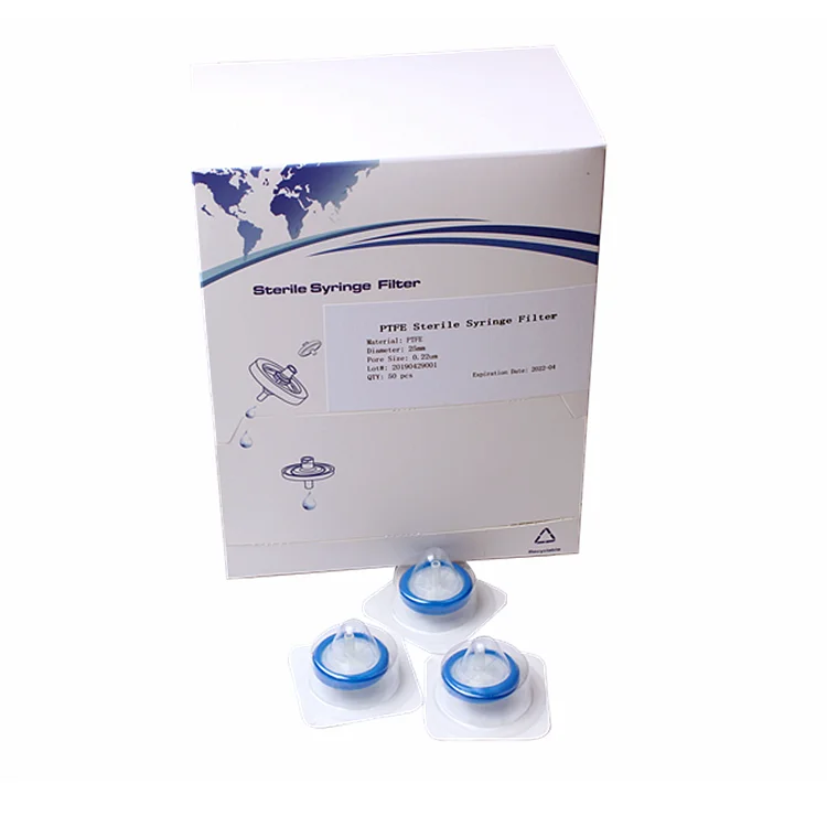 0.22um filter PTFE sterile syringe capsule filters for carboxiterapia cartuchos carboxy pen