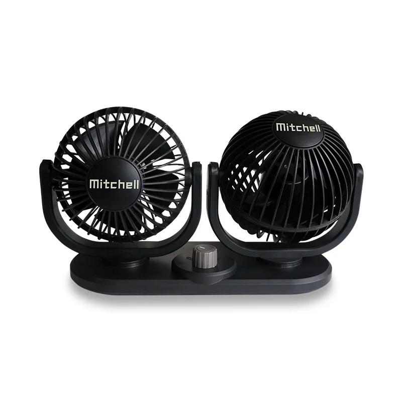 High Quality Car Interior Single Head Fan Air Condition Outlet Cool  360 Oscillating Summer Cooling Fan