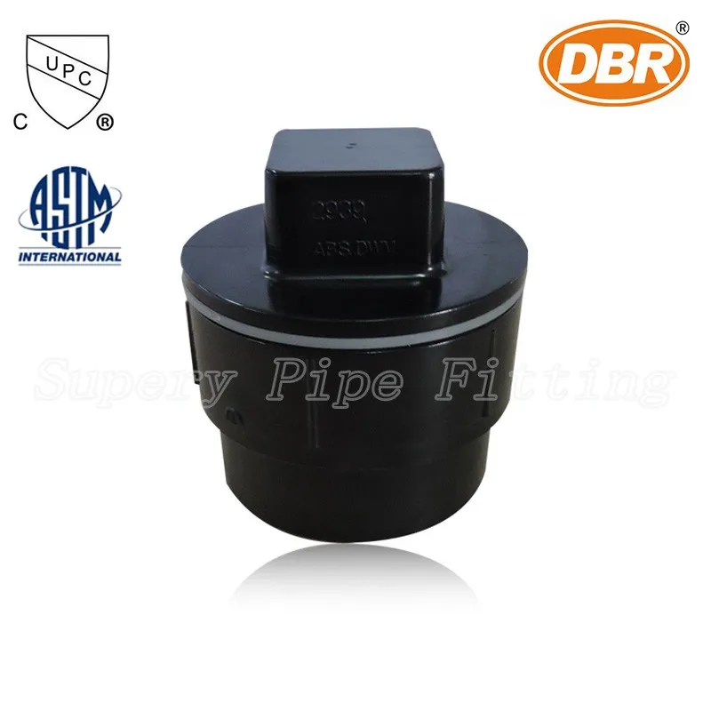 Female Cleanout Adapter with Plug,Series ABS DWV Fitting Inch 3 Cleanout Adapter With Threaded Plug