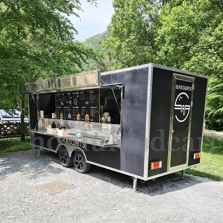  Food trailers fully equipped fast food kitchen equipment concession