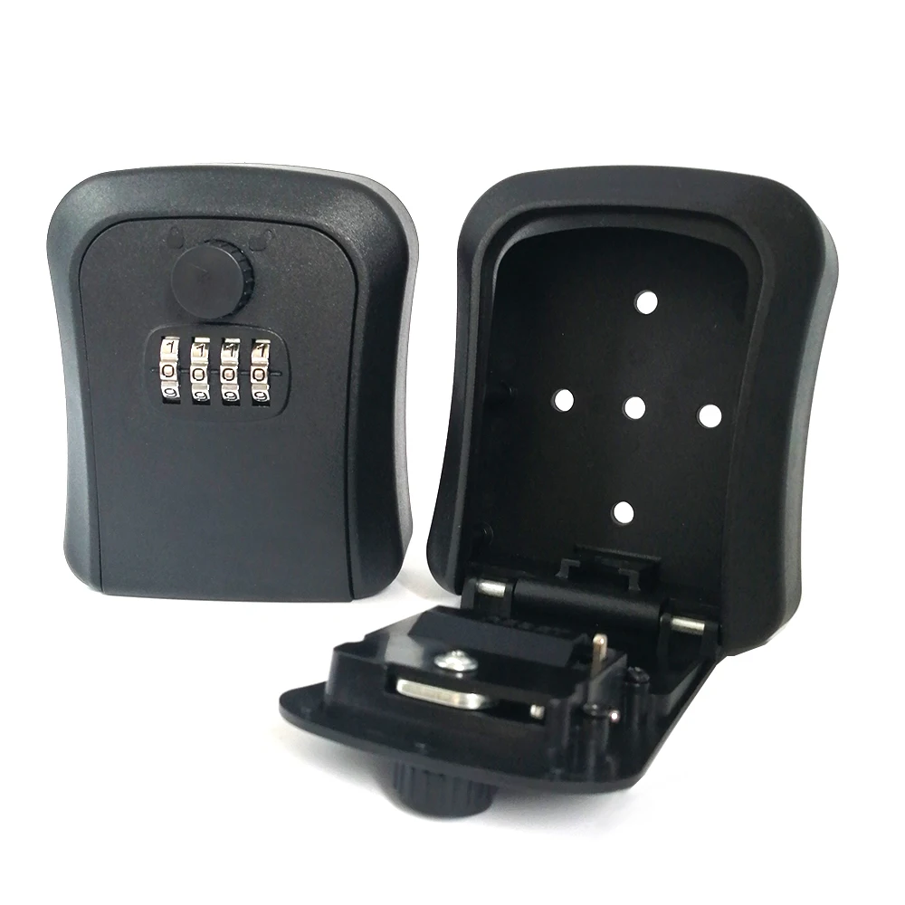 Пластиковый сейф с комбинированным замком для внешнего портативного замка ключом