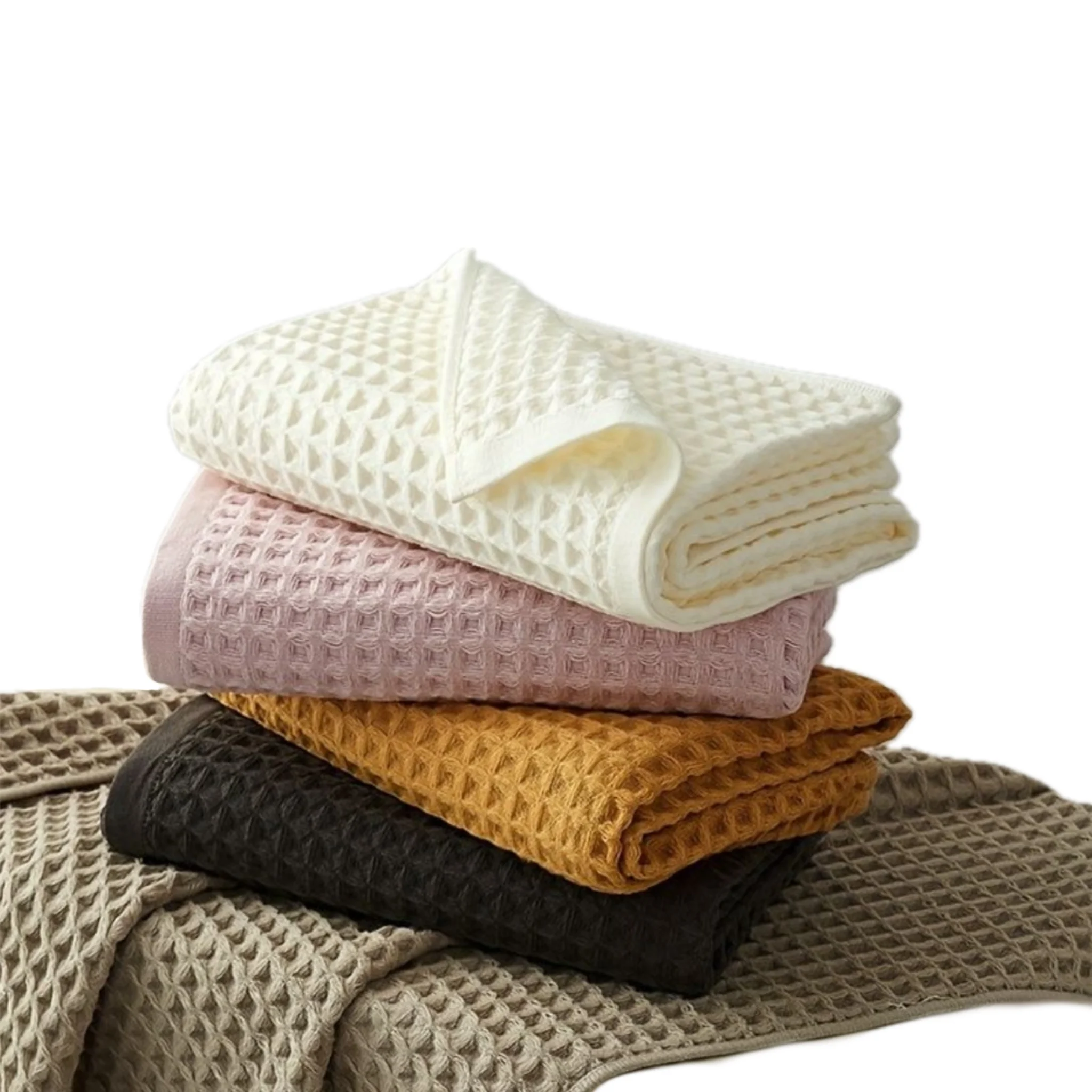 Quick Dry Honeycomb Car Household Cleaning Towel Microfiber Waffle Fabric Kitchen Cleaning Towel Cloth Roll