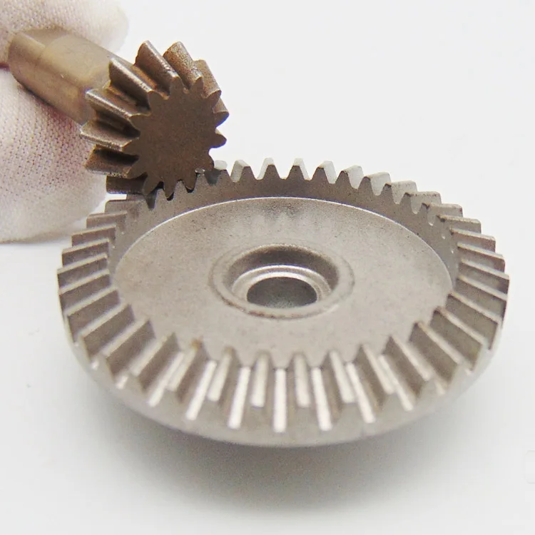 Custom  Manufacturer Steel spiral bevel gear set  differential straight tooth bevel crown wheel and pinion gear for 90