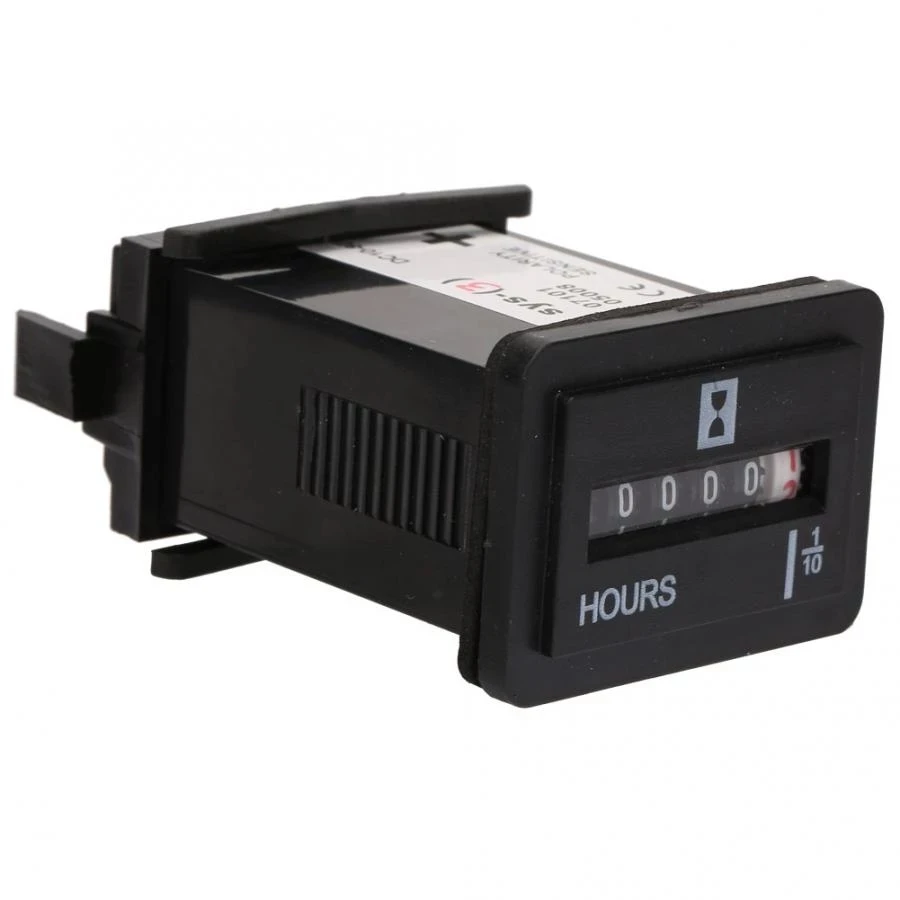SYS-3 промышленные таймером 10-80V AC/DC 99999 9 часов Кварцевые час метр для двигателя генератора подсчета