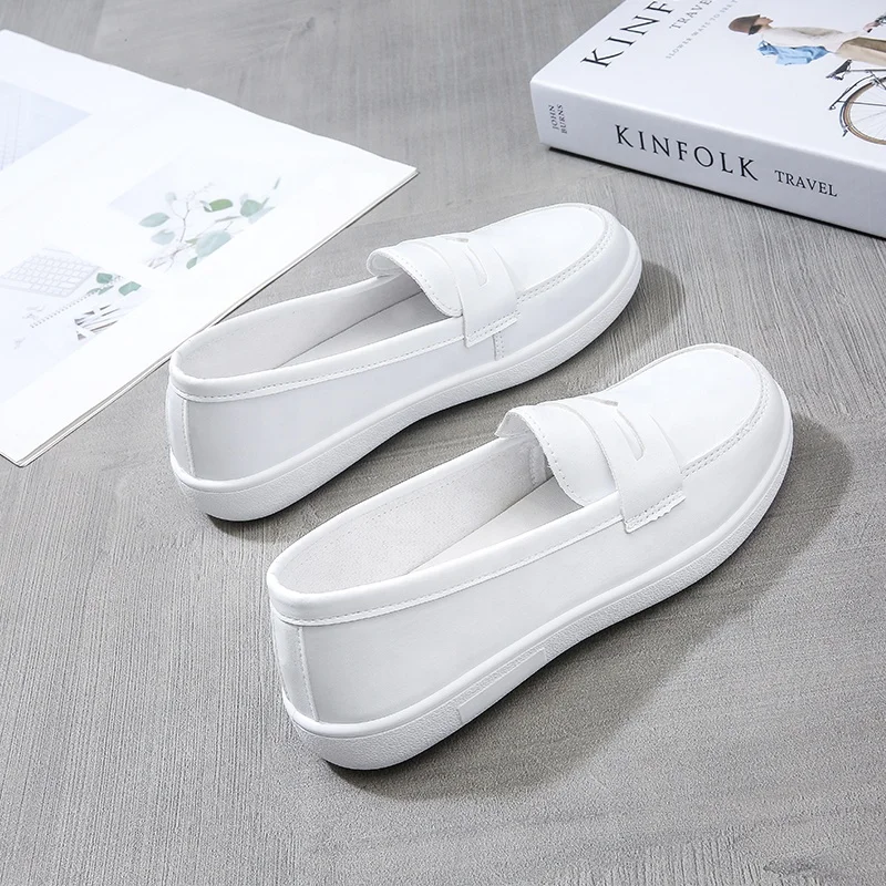 Hospital Work Good Quality Wholesale Woman White Shoes For Nurse