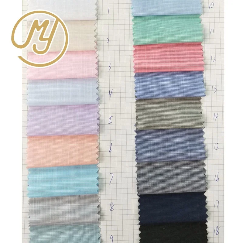 
Stock wholesale 45*40, 120/80 Shirt TR Plain Dyed Polyester Viscose Poplin Fabric like bamboo 